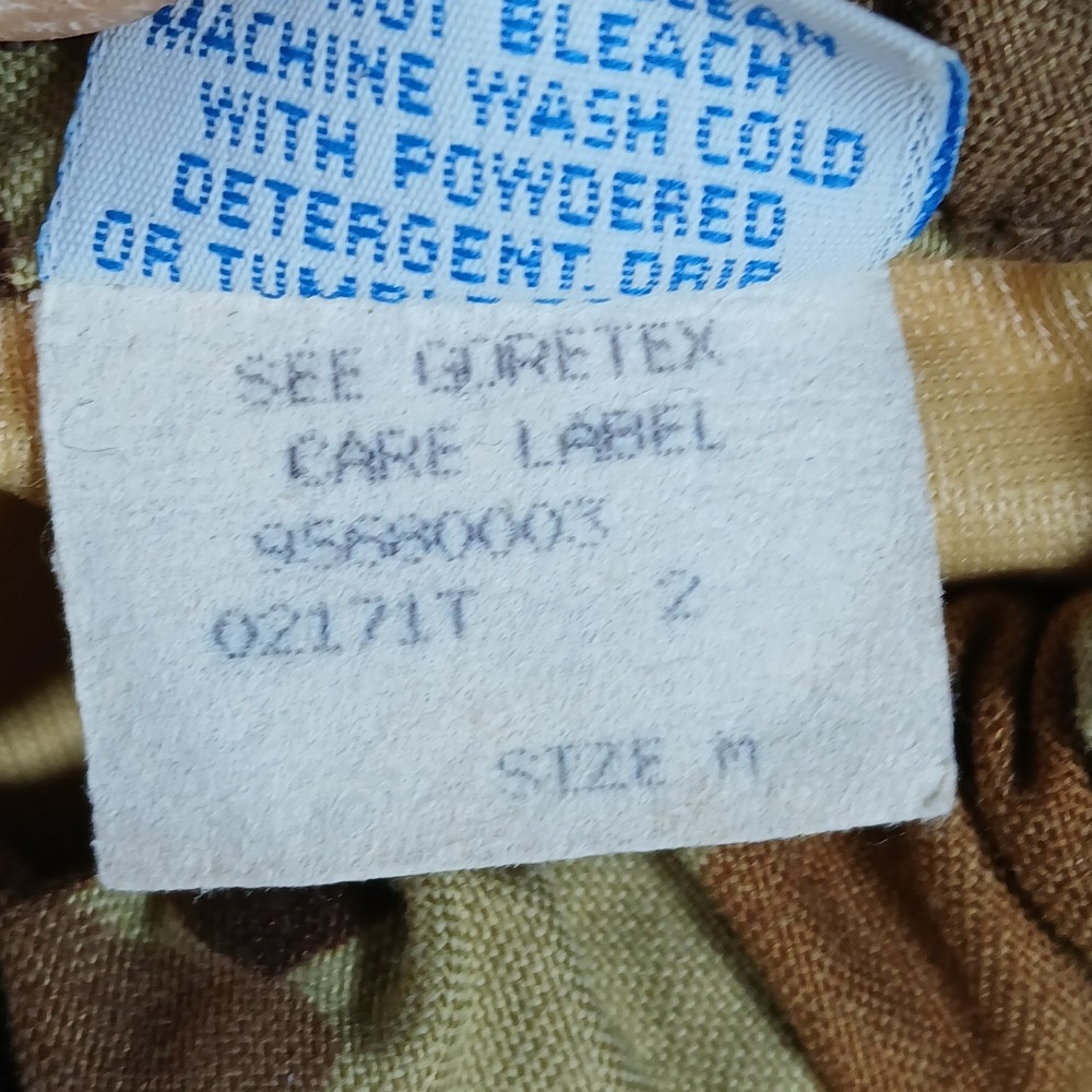 Cabela's Gore-Tex Pants Mens M Brown Duck Camo 90s Nylon Hunting Waterfowl - Picture 3 of 10